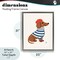 Stupell Industries French Dachshund in Beret Floating Frame, design by Jessica Beck